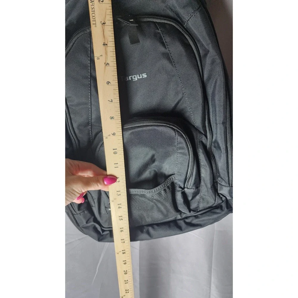 Targus Black Laptop Backpack School Business Travel Bag with Padded Compartment